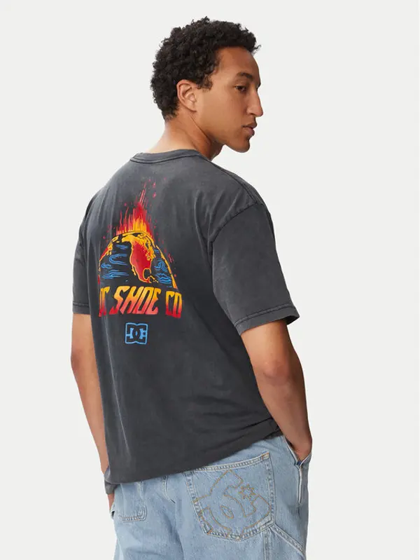 DC Shoes DC Shoes T-shirt Free Fall ADYZT05466 Crna Regular Fit