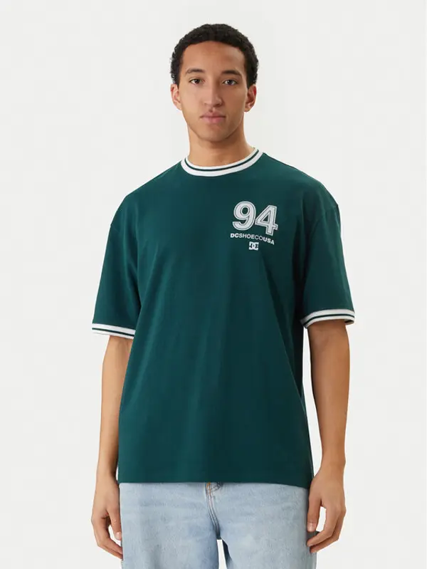 DC Shoes DC Shoes T-shirt Skateball Jersey EDYKT03542 Zelena Regular Fit