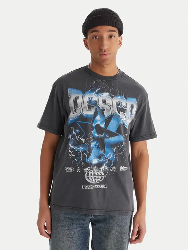 DC Shoes DC Shoes T-shirt Skull Shock EDYZT0435 Crna Regular Fit