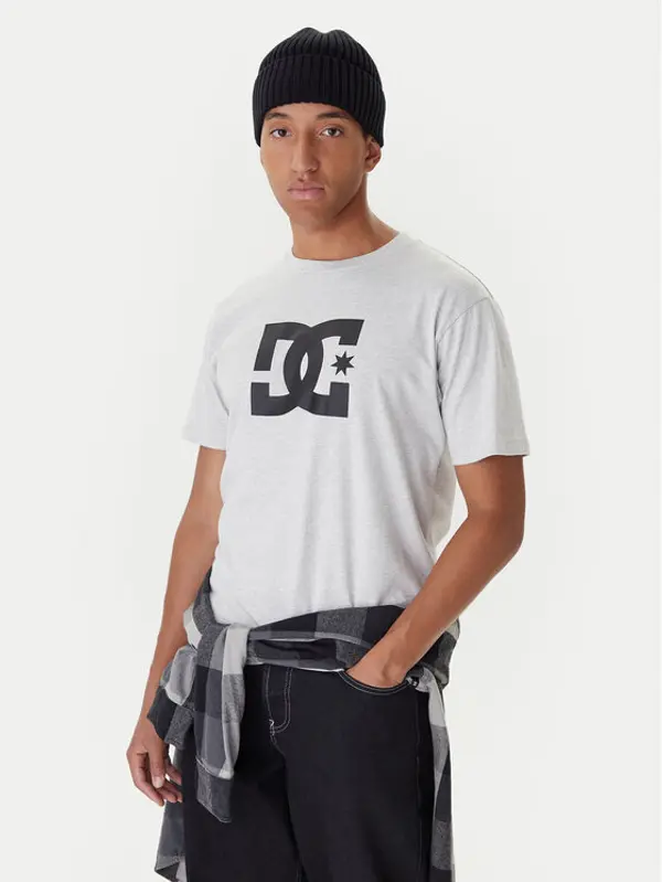 DC Shoes DC Shoes T-shirt Star ADYZT05373 Siva Regular Fit