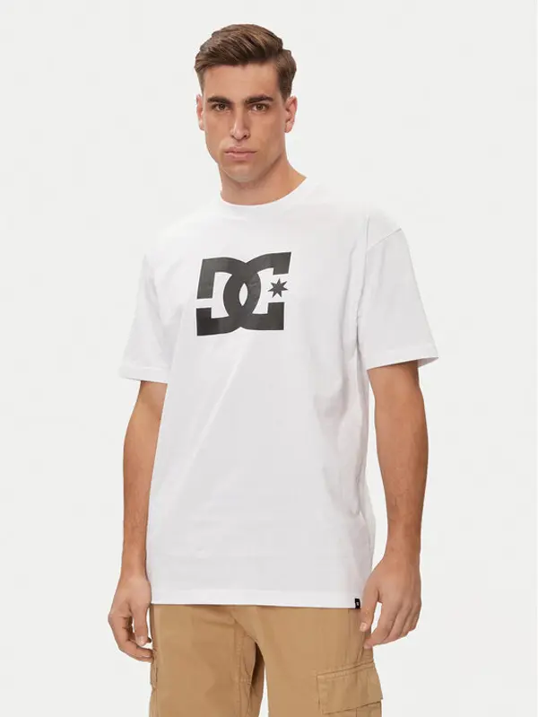 DC Shoes DC Shoes T-shirt Star Hss ADYZT05373 Bijela Relaxed Fit