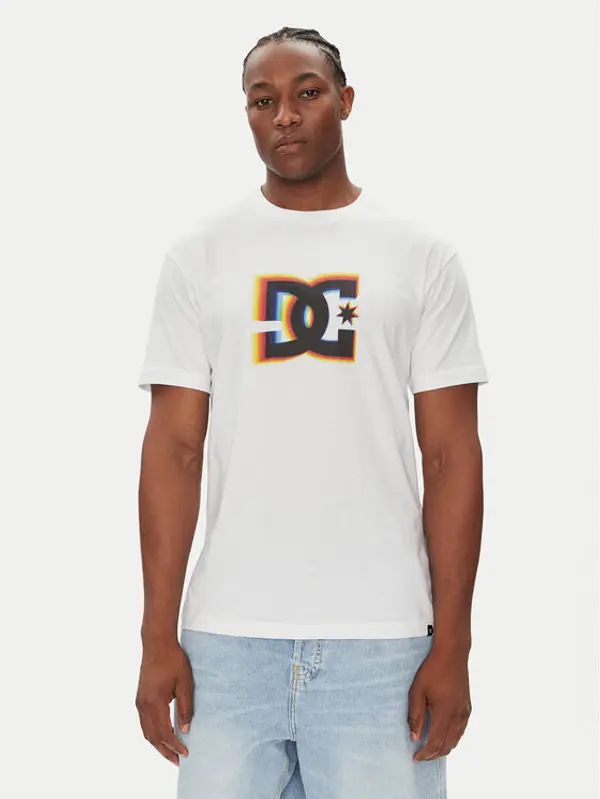 DC Shoes DC Shoes T-shirt Tracer Star Hss ADYZT05444 Bijela Heritage Fit