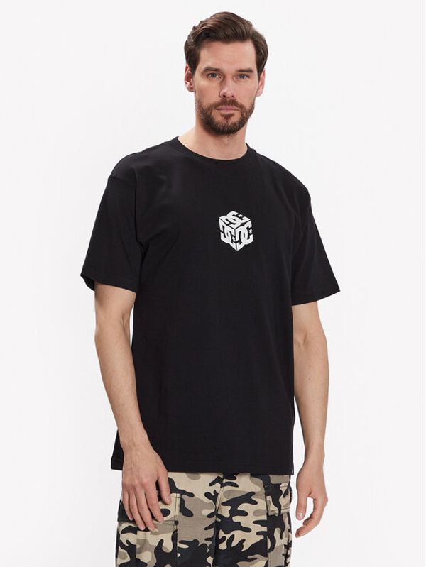 DC DC T-shirt Jaakko Cubic ADYZT05260 Crna Relaxed Fit