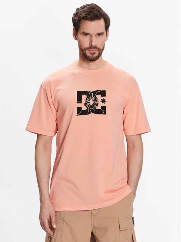 DC DC T-shirt Shatter ADYZT05234 Narančasta Regular Fit