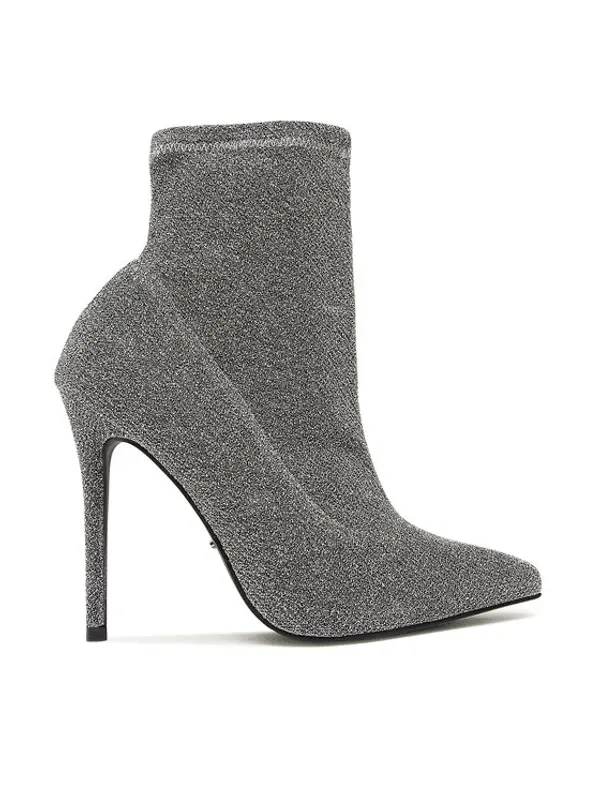 DeeZee DeeZee Čizme KL-HT6933-1 Srebrna