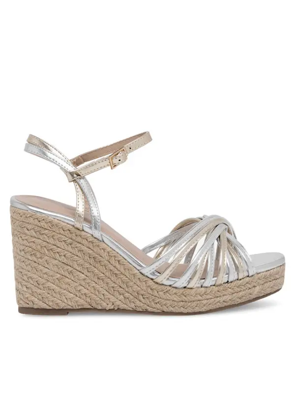 DeeZee DeeZee Espadrile WYL2610-01 Srebrna