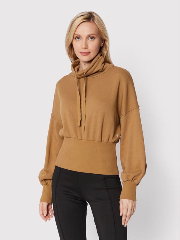 Deha Deha Majica dugih rukava B74134 Smeđa Relaxed Fit