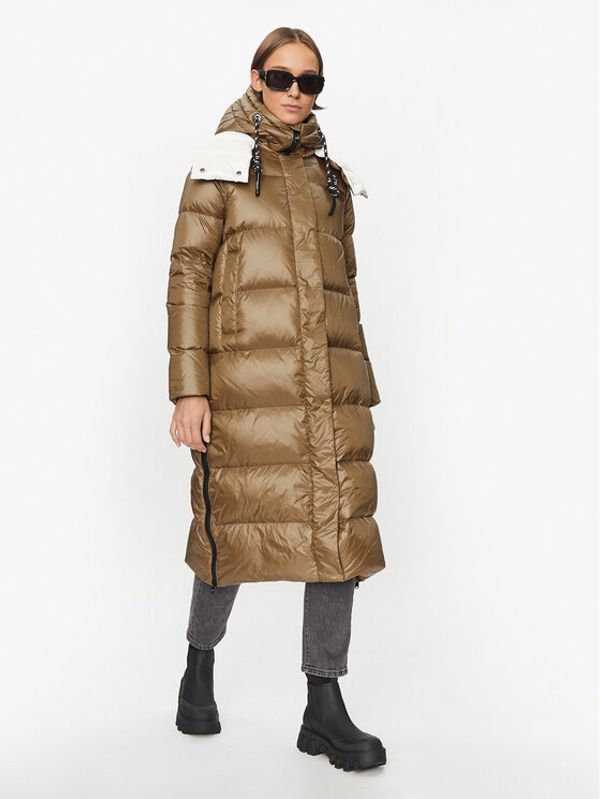 Deha Deha Pernata jakna D93583 Smeđa Regular Fit