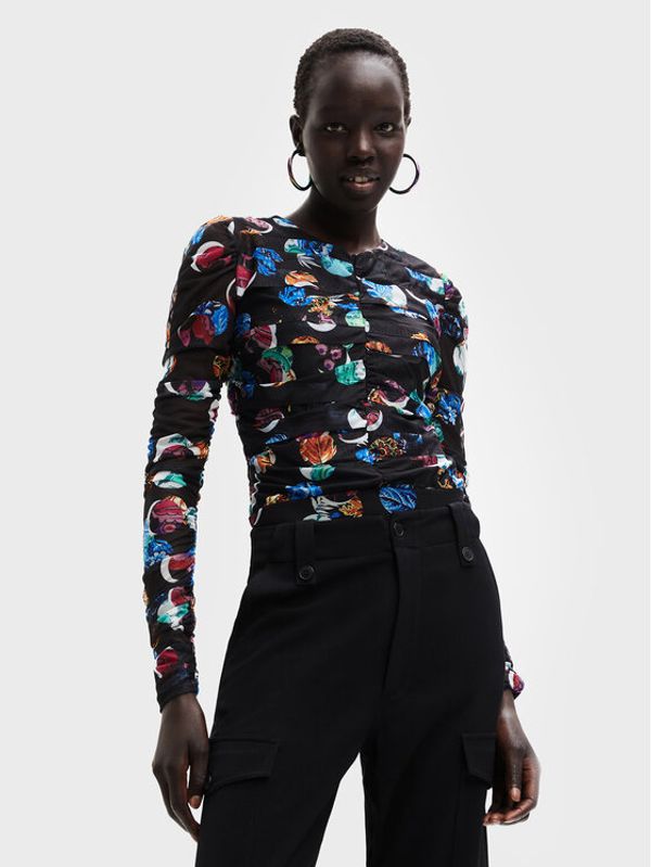 Desigual Desigual Bodi MONSIEUR CHRISTIAN LACROIX 22WWQK24 Crna Slim Fit