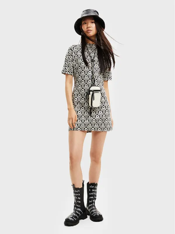 Desigual Desigual Džemper haljina Karen 22WWVK72 Šarena Regular Fit