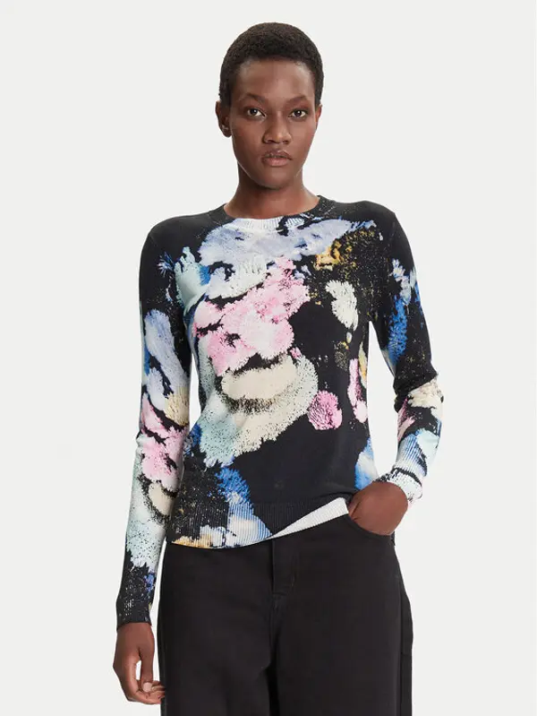 Desigual Desigual Džemper Nenufar Lacroix 25WWJF46 Šarena Regular Fit