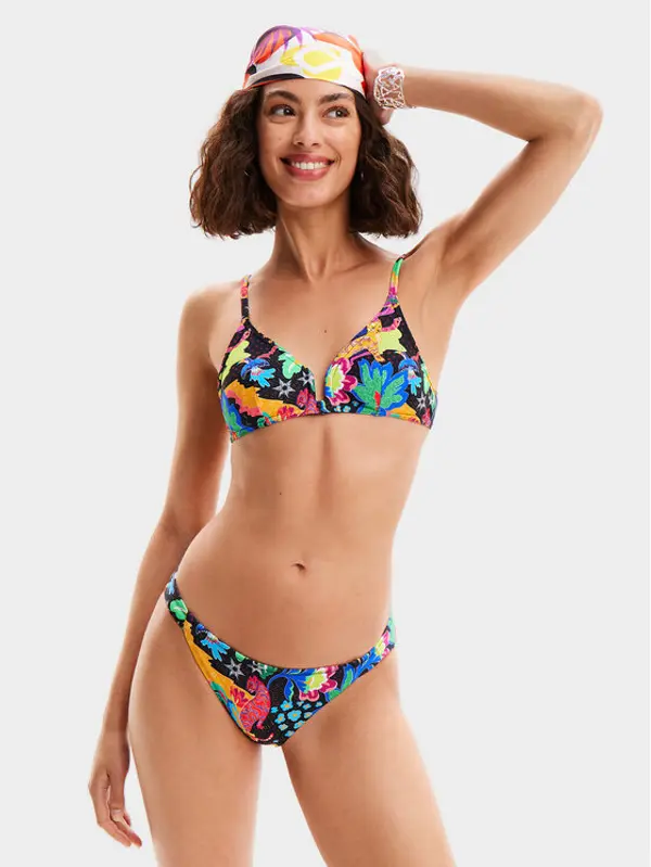 Desigual Desigual Gornji dio kupaćeg kostima Jungle 24SWMK10 Šarena