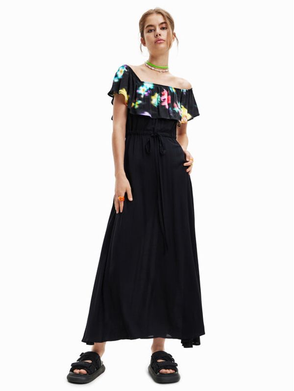 Desigual Desigual Haljina za svaki dan 23SWVW55 Crna Regular Fit