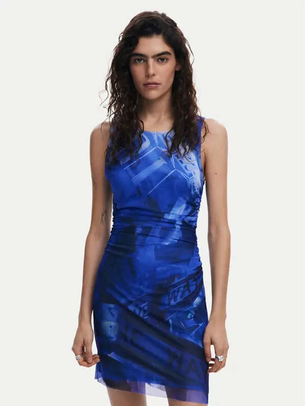Desigual Desigual Haljina za svaki dan Bratislava 25SWVK47 Plava Slim Fit