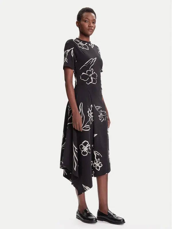 Desigual Desigual Haljina za svaki dan Calma 25WWVK44 Crna Regular Fit