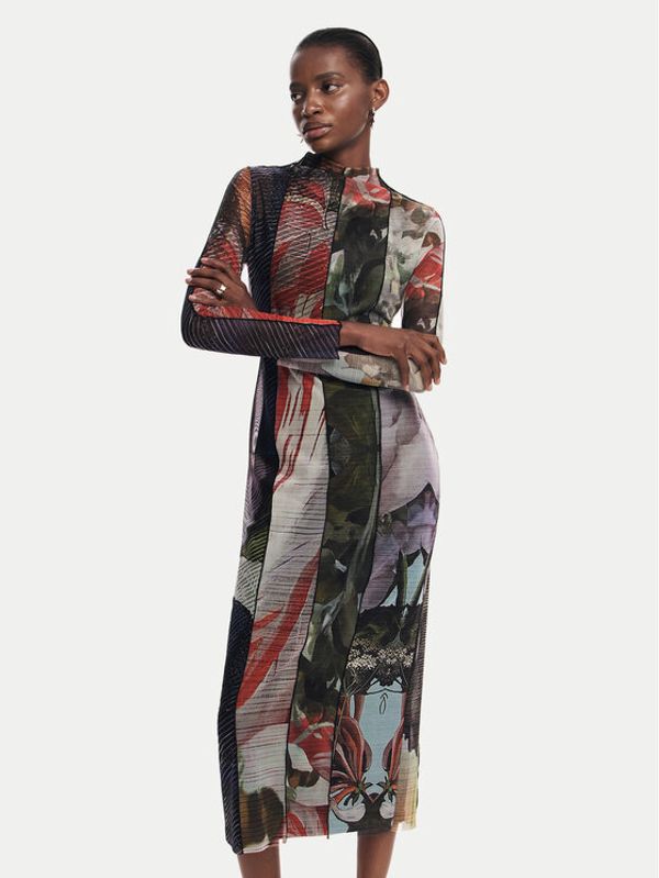 Desigual Desigual Haljina za svaki dan Carson 24WWVK59 Šarena Slim Fit