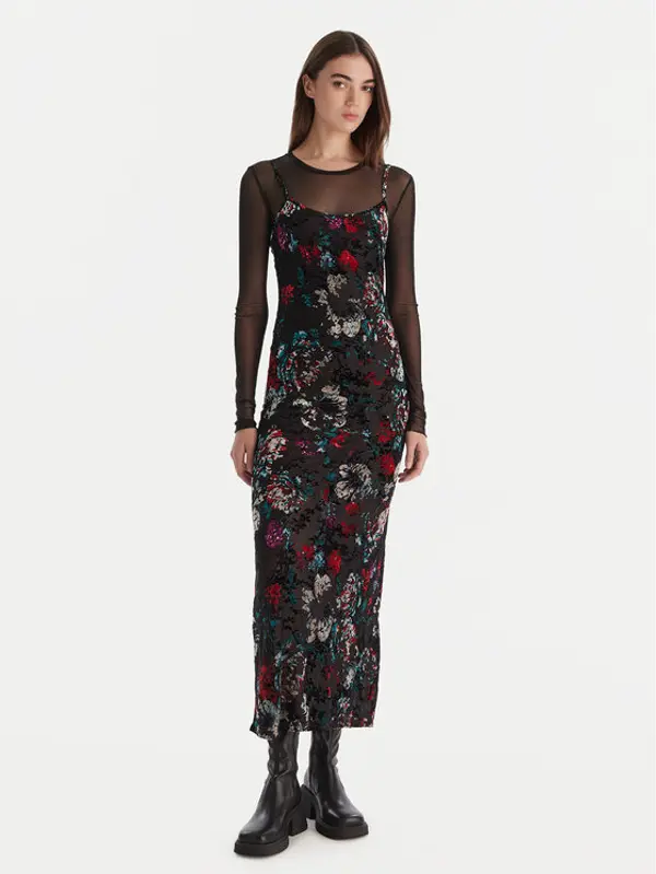 Desigual Desigual Haljina za svaki dan Cassidy 25WWVK11 Crna Slim Fit