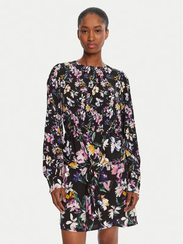 Desigual Desigual Haljina za svaki dan Flor Acrilica 25WWVW09 Crna Regular Fit