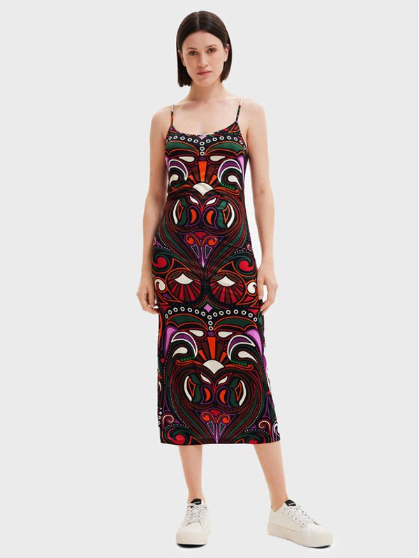 Desigual Desigual Haljina za svaki dan Marca 22WWVK23 Šarena Slim Fit