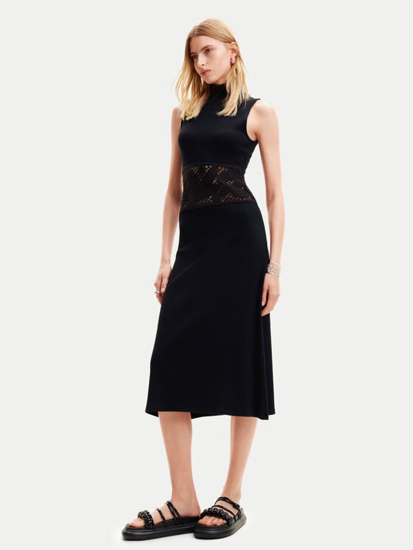 Desigual Desigual Haljina za svaki dan Nueva York 24SWVK11 Crna Regular Fit