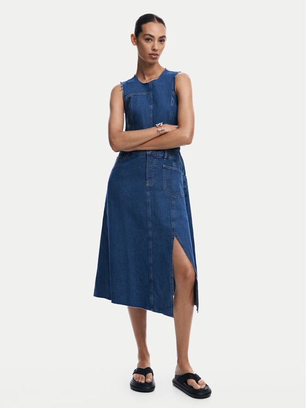 Desigual Desigual Jeans haljina Nueva 24WWVD01 Plava Regular Fit