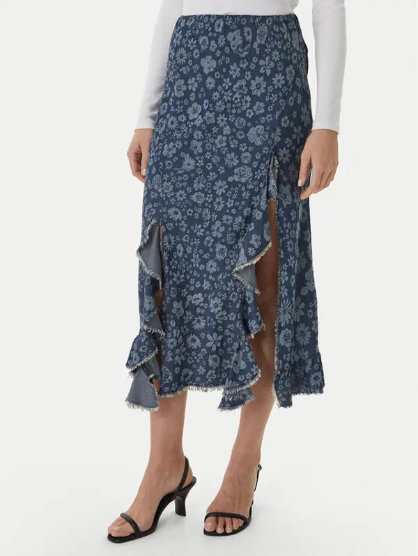 Desigual Desigual Jeans suknja Anem 26SWFW04 Plava Regular Fit