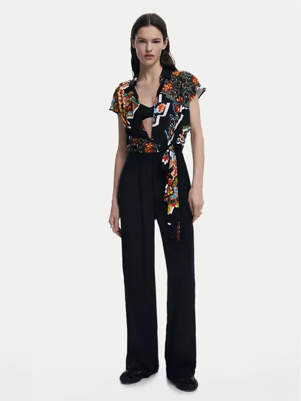 Desigual Desigual Kombinezon Paisley 25SWPW20 Crna Regular Fit