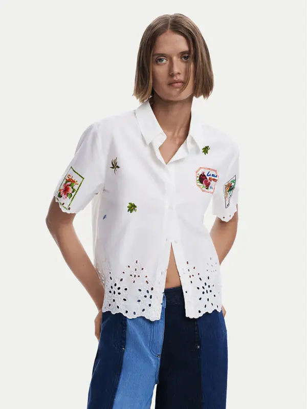 Desigual Desigual Košulja Afrodita 25SWCW17 Bijela Regular Fit