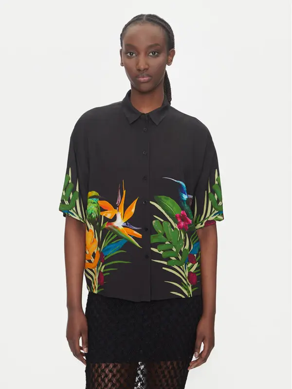 Desigual Desigual Košulja Artemisa 25SWCW39 Crna Regular Fit