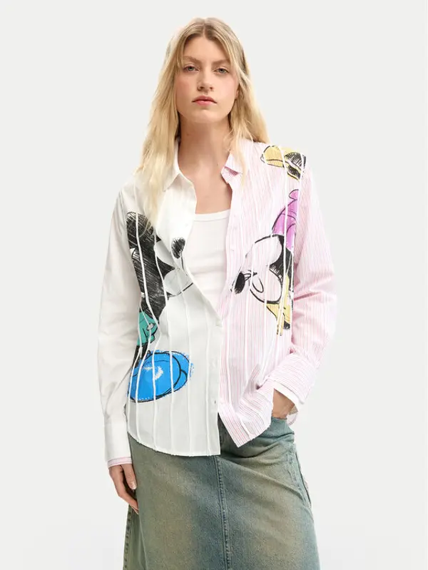 Desigual Desigual Košulja Lovit Disney 26SWCW19 Šarena Regular Fit