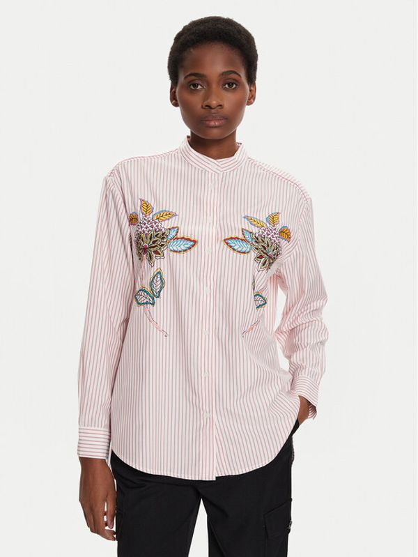Desigual Desigual Košulja Nagano 24WWCW40 Ružičasta Regular Fit