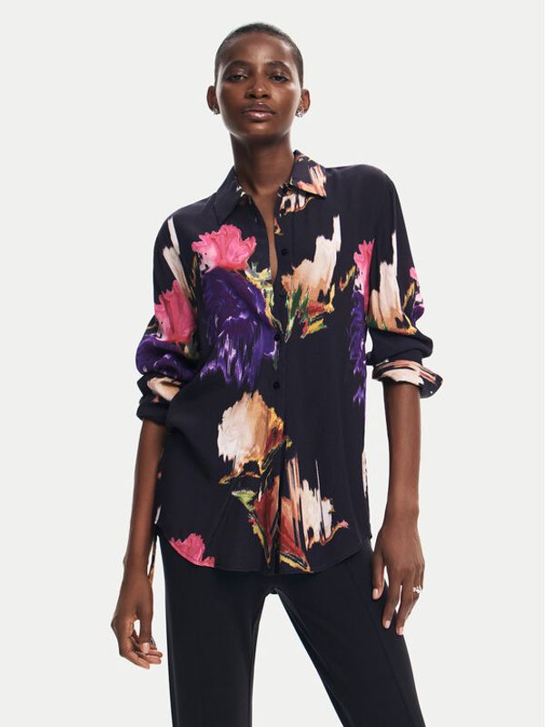 Desigual Desigual Košulja Nogoya 24WWCW15 Crna Regular Fit