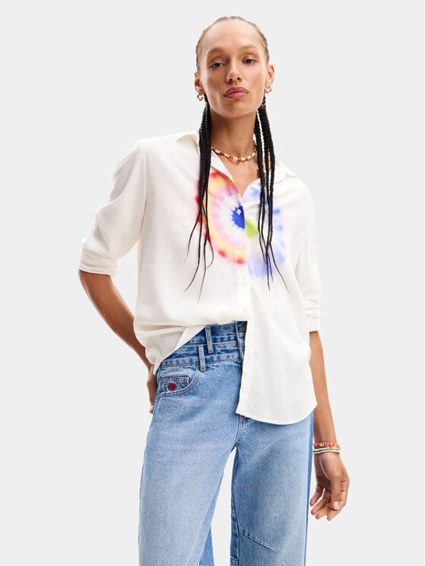 Desigual Desigual Košulja Ohm 24SWCW04 Bijela Regular Fit