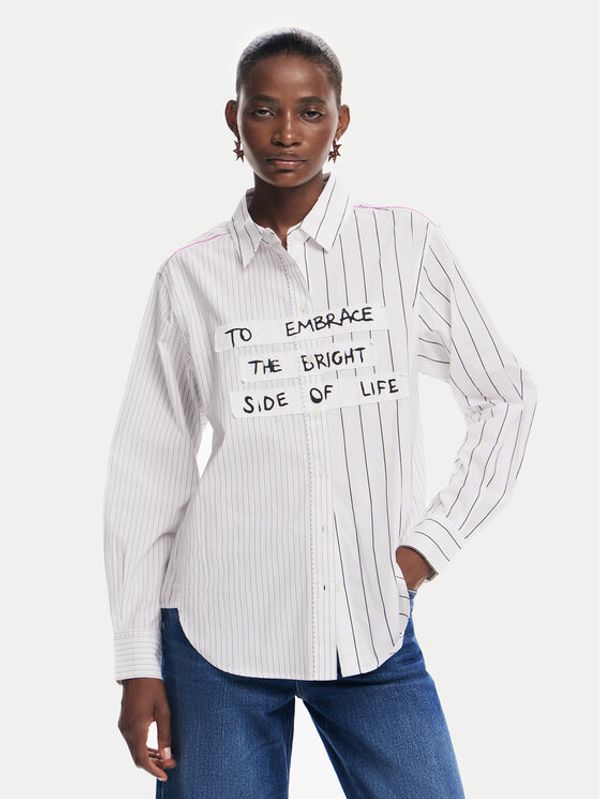 Desigual Desigual Košulja Ykohama 24WWCW19 Bijela Regular Fit