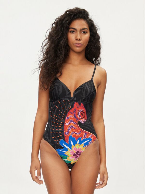 Desigual Desigual Kupaći kostim Panter 24SWMK01 Crna