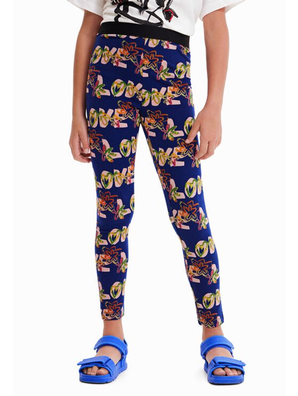 Desigual Desigual Leggings 23SGKK03 Tamnoplava Slim Fit