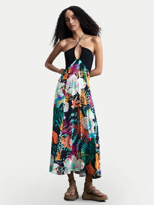 Desigual Desigual Ljetna haljina Daikiri Cord 26SWVW63 Šarena Regular Fit