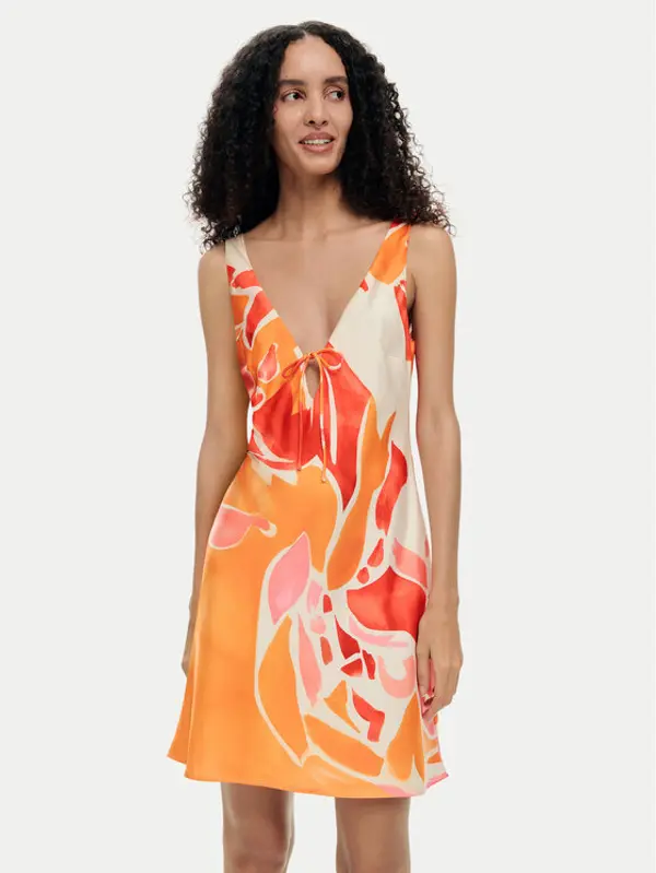 Desigual Desigual Ljetna haljina Delilah 26SWVW44 Narančasta Regular Fit