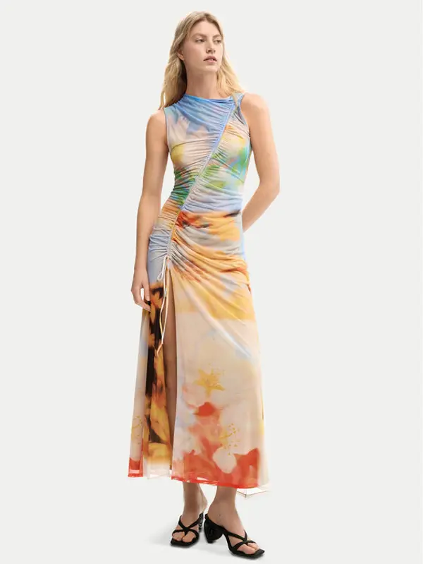 Desigual Desigual Ljetna haljina Jade 26SWVK38 Šarena Slim Fit