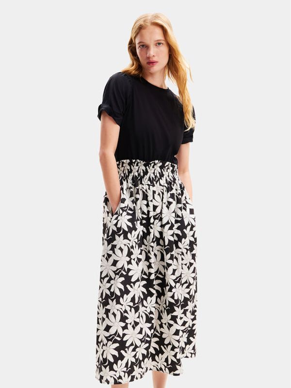 Desigual Desigual Ljetna haljina Marlon 24SWVW40 Crna Regular Fit