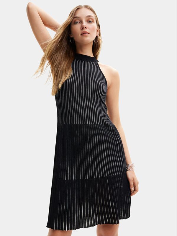 Desigual Desigual Ljetna haljina Mirna 24SWVF06 Crna Regular Fit