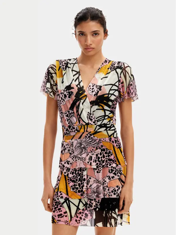 Desigual Desigual Ljetna haljina MONSIEUR CHRISTIAN LACROIX Cadiz 24SWVK52 Šarena Regular Fit
