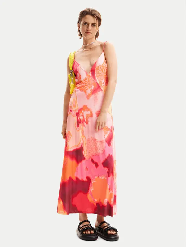 Desigual Desigual Ljetna haljina Nerea 24SWVK19 Ružičasta Regular Fit