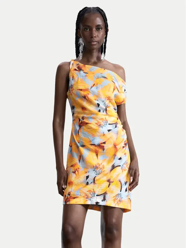 Desigual Desigual Ljetna haljina Sol 26SWVW50 Žuta Slim Fit
