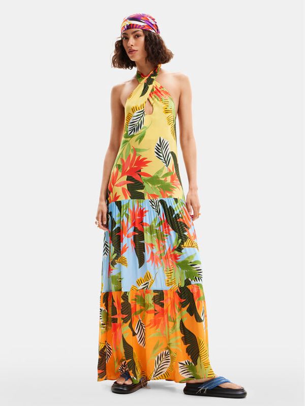 Desigual Desigual Ljetna haljina Tropi 24SWMW08 Šarena Loose Fit