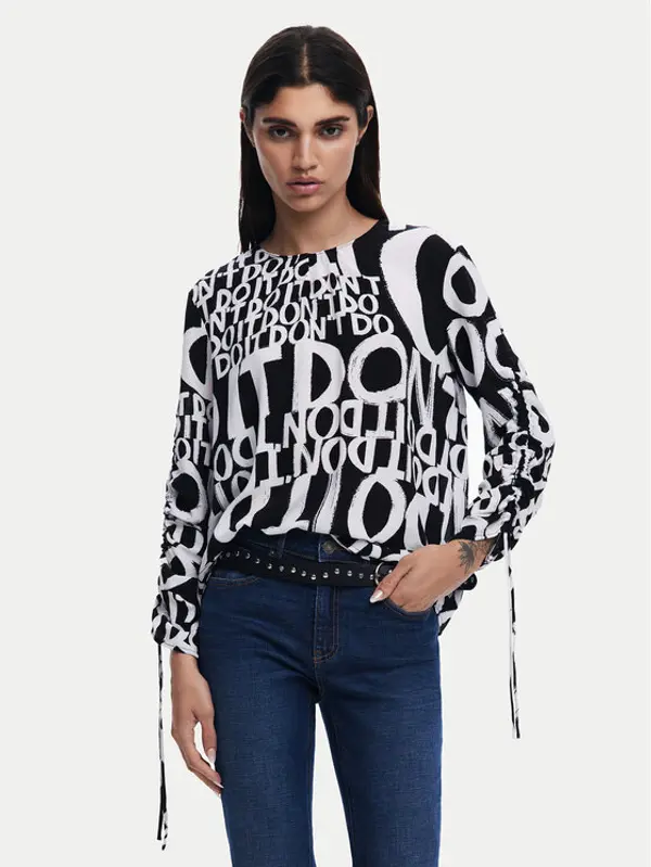 Desigual Desigual Majica 25SWBW04 Crna Regular Fit