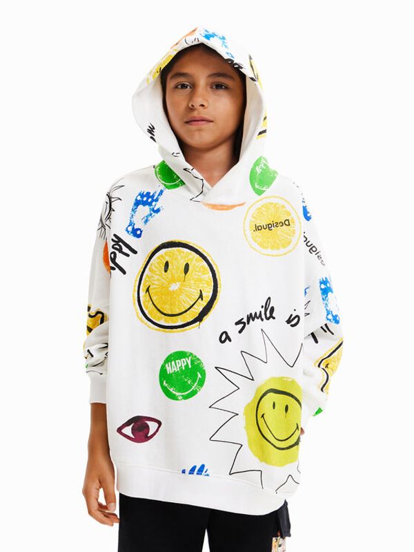 Desigual Desigual Majica dugih rukava 23SBSK04 Bež Regular Fit