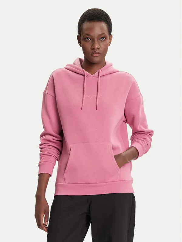 Desigual Desigual Majica dugih rukava Basic 25WWSK13 Ružičasta Regular Fit