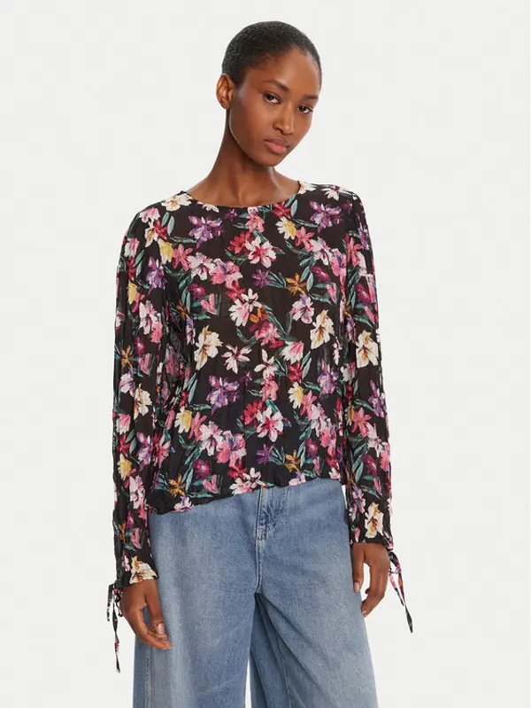 Desigual Desigual Majica Flori 25WWBW03 Crna Regular Fit