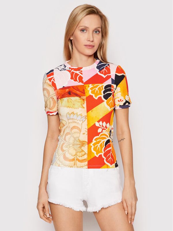 Desigual Desigual Majica MONSIEUR CHRISTIAN LACROIX Baton Rouge 22SWTK76 Šarena Slim Fit